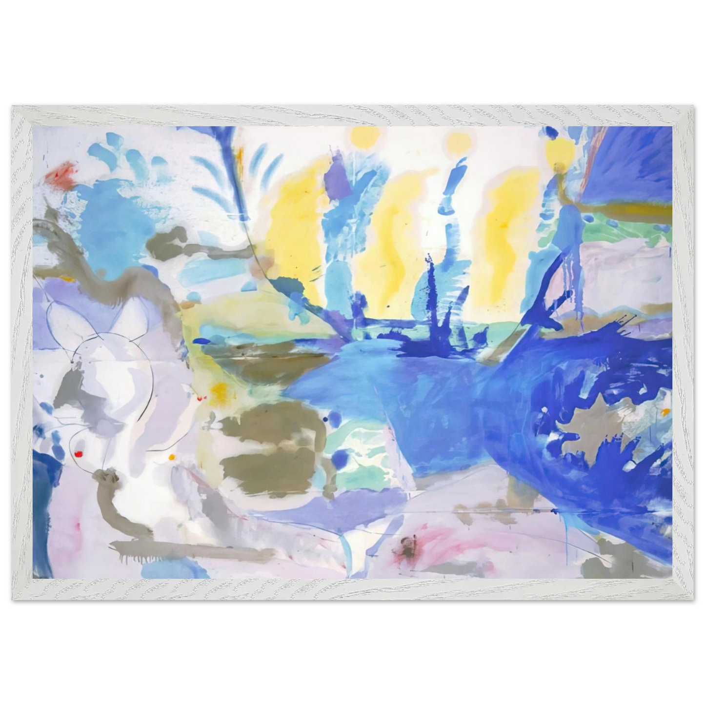 Helen Frankenthaler - Basque Beach - 1958 Wall art - A2 (42 x 59.4  cm) - Fine Art Poster-canvas - -