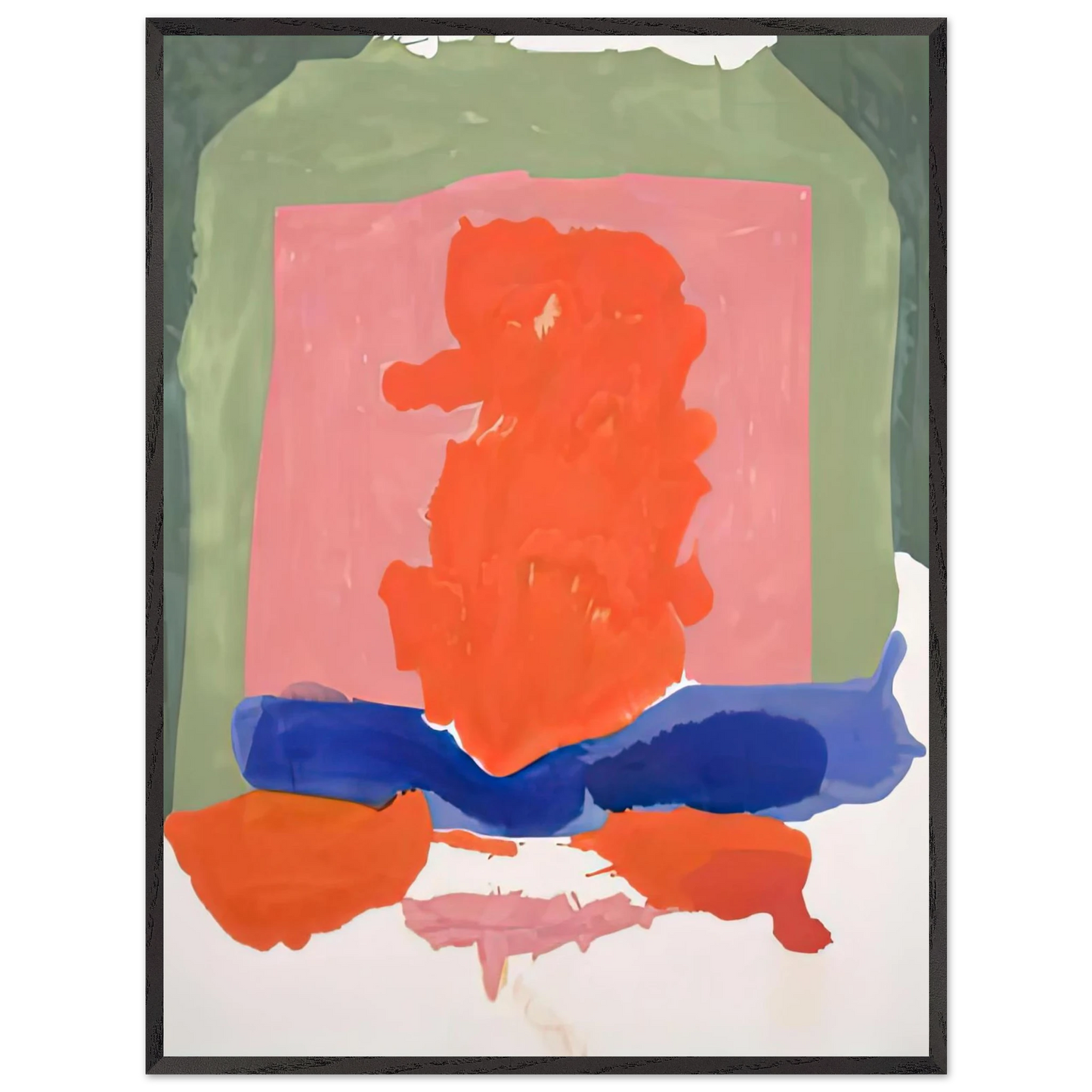Helen Frankenthaler - Small's Paradise, 1964- Wall Art - 30x40 cm / 12x16 inches - Premium Wooden Framed Poster With Fine Art Paper-canvas - Black frame