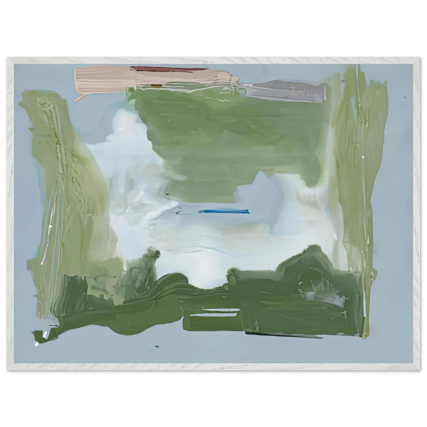 Helen Frankenthaler - Lush Spring, 1975- Wall Art - 21x29.7 cm / 8x12" - Premium Wooden Framed Poster With Fine Art Paper-canvas - Wood frame