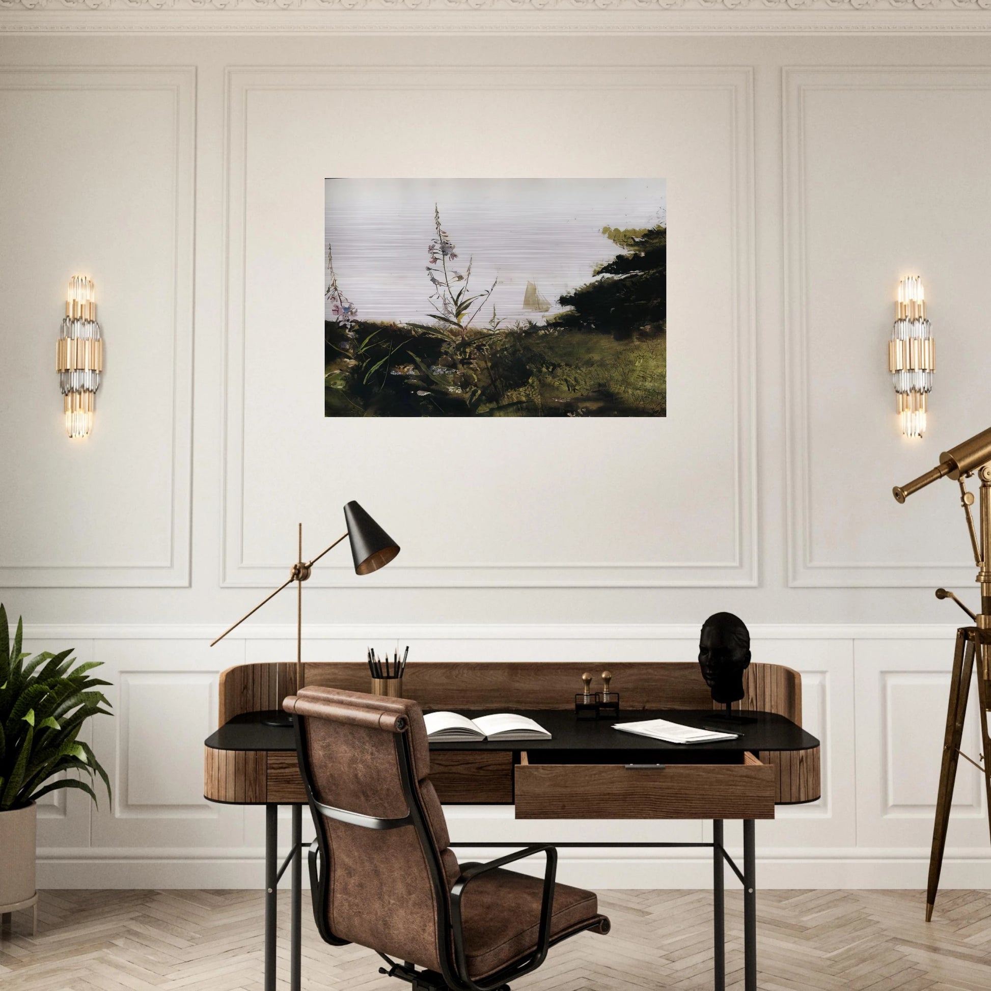 UNDER SAIL - Andrew Wyeth Brushed Aluminum Print - 70x100 cm / 28x40 inches | Andrew Wyeth Aluminum Print | Andrew Wyeth Prints