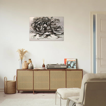UNTITLED O CONNOR THAW 771 - Jackson Pollock Brushed Aluminum Print - 70x100 cm / 28x40 inches | Jackson Pollock Aluminum Print | Jackson Pollock Prints