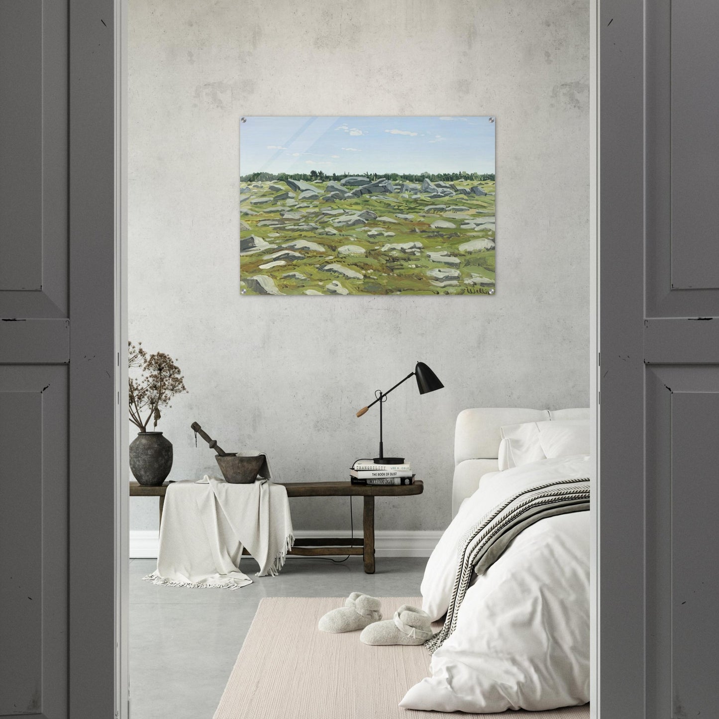 Study for Midday Barren - 1972 - Neil Welliver Acrylic Print - 70x100 cm / 28x40″ inches