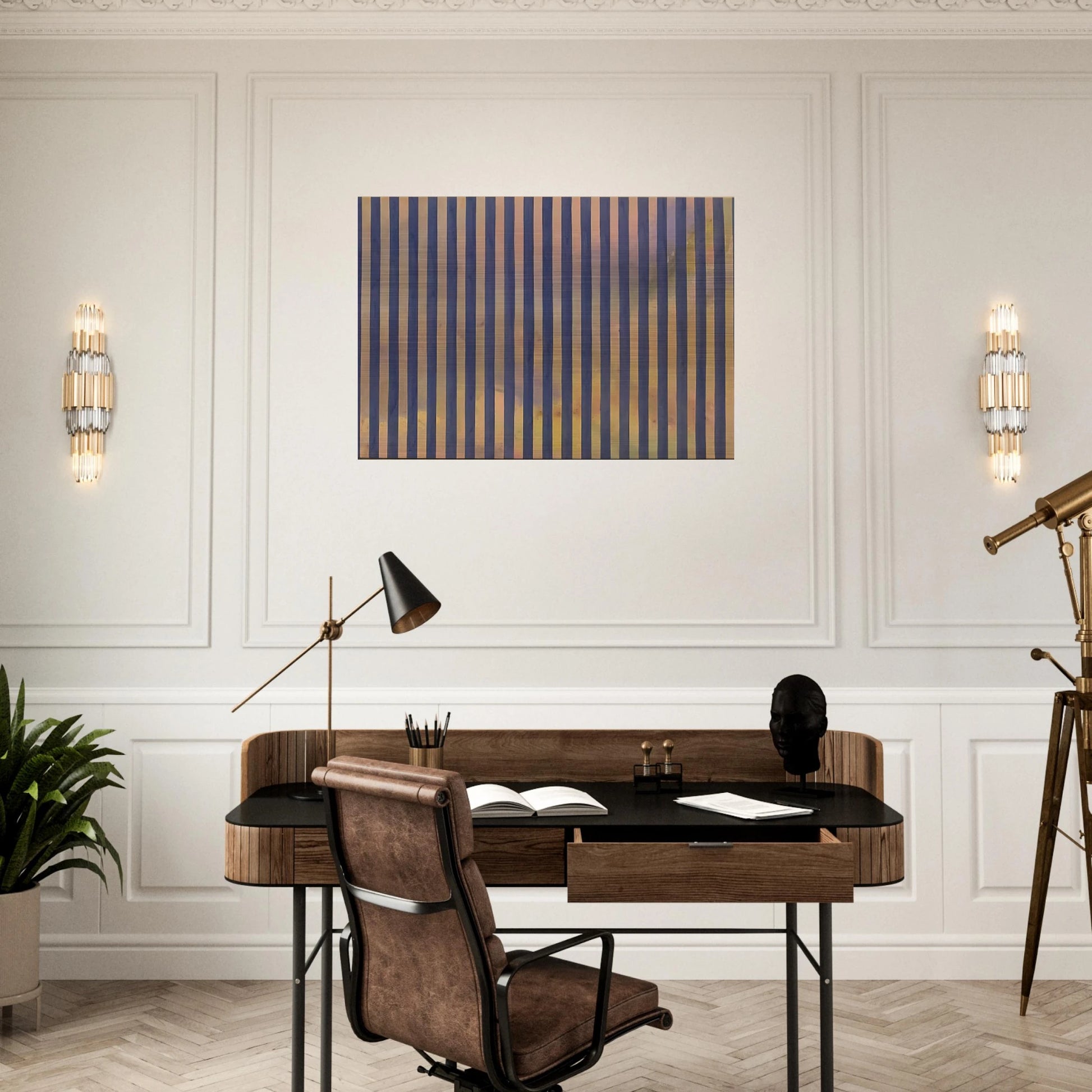 Untitled - 1959 - Gene Davis Brushed Aluminum Print - 70x100 cm / 28x40 inches | Gene Davis Aluminum Print | Gene Davis Prints