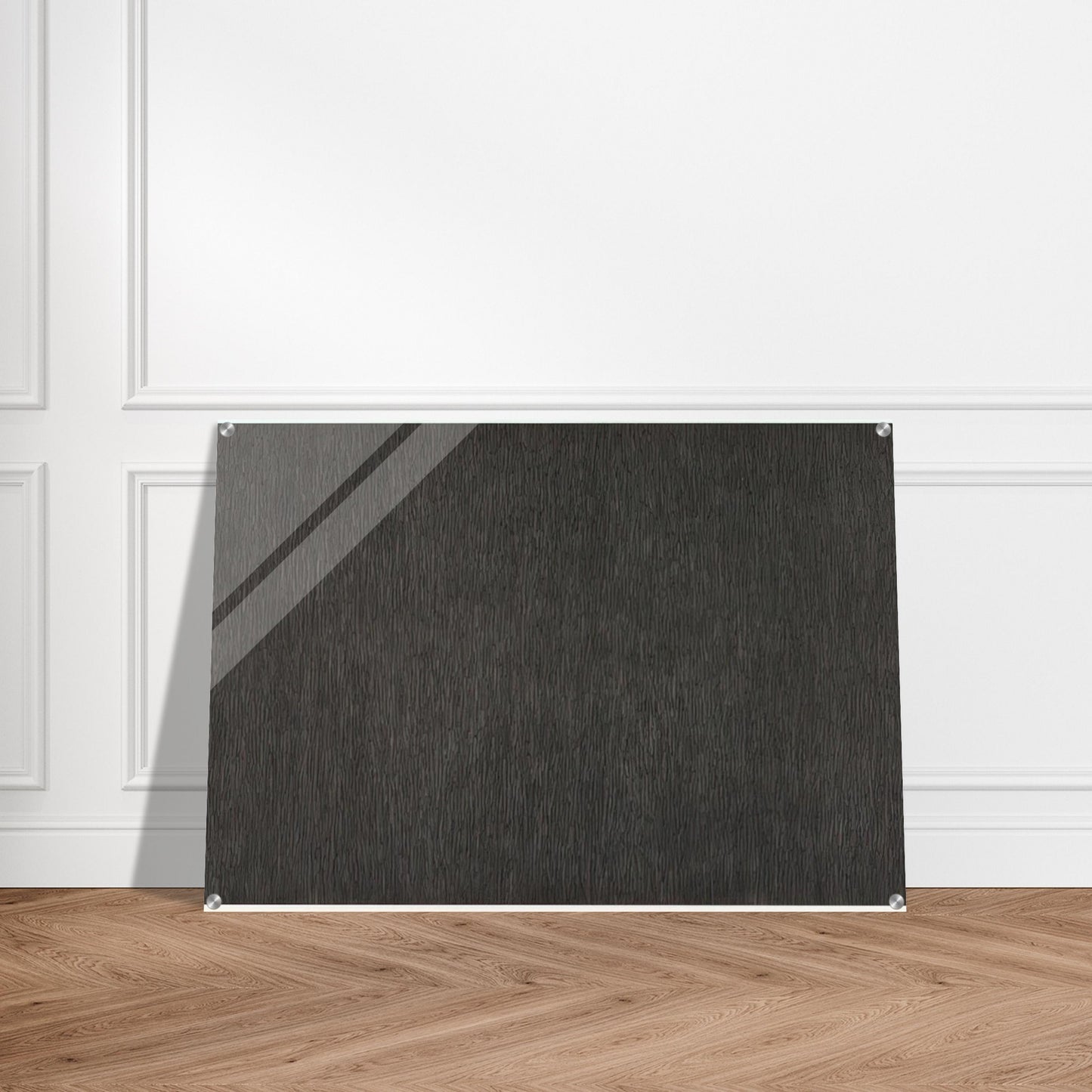 Black with White Lines, Vertical Not Touching - Sol LeWitt Acrylic Print - 70x100 cm / 28x40″ inches | Sol LeWitt Wall Art | Sol LeWitt Prints