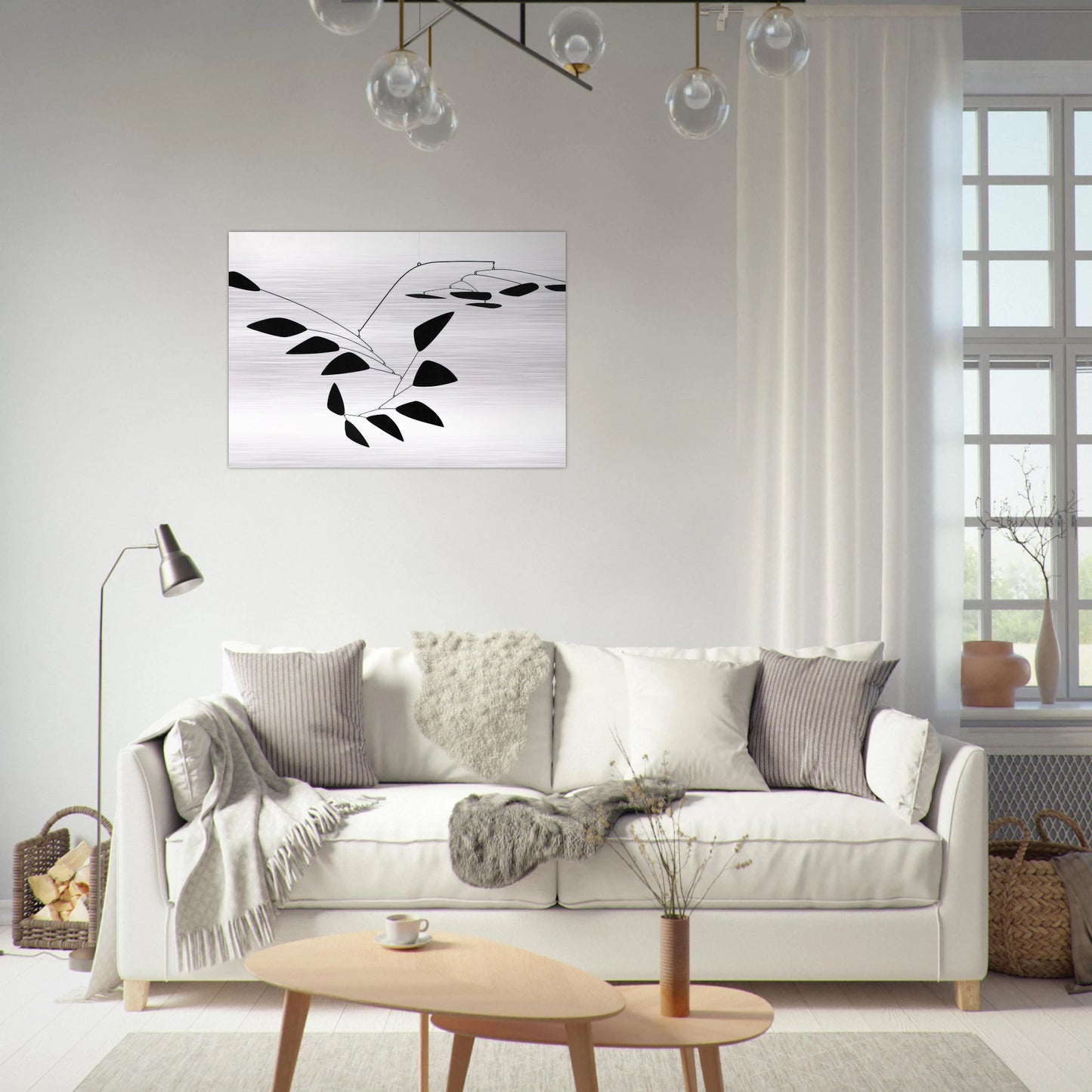THE Y 1960 - Alexander Calder Brushed Aluminum Print - 70x100 cm / 28x40 inches | Alexander Calder Aluminum Print | Alexander Calder Prints