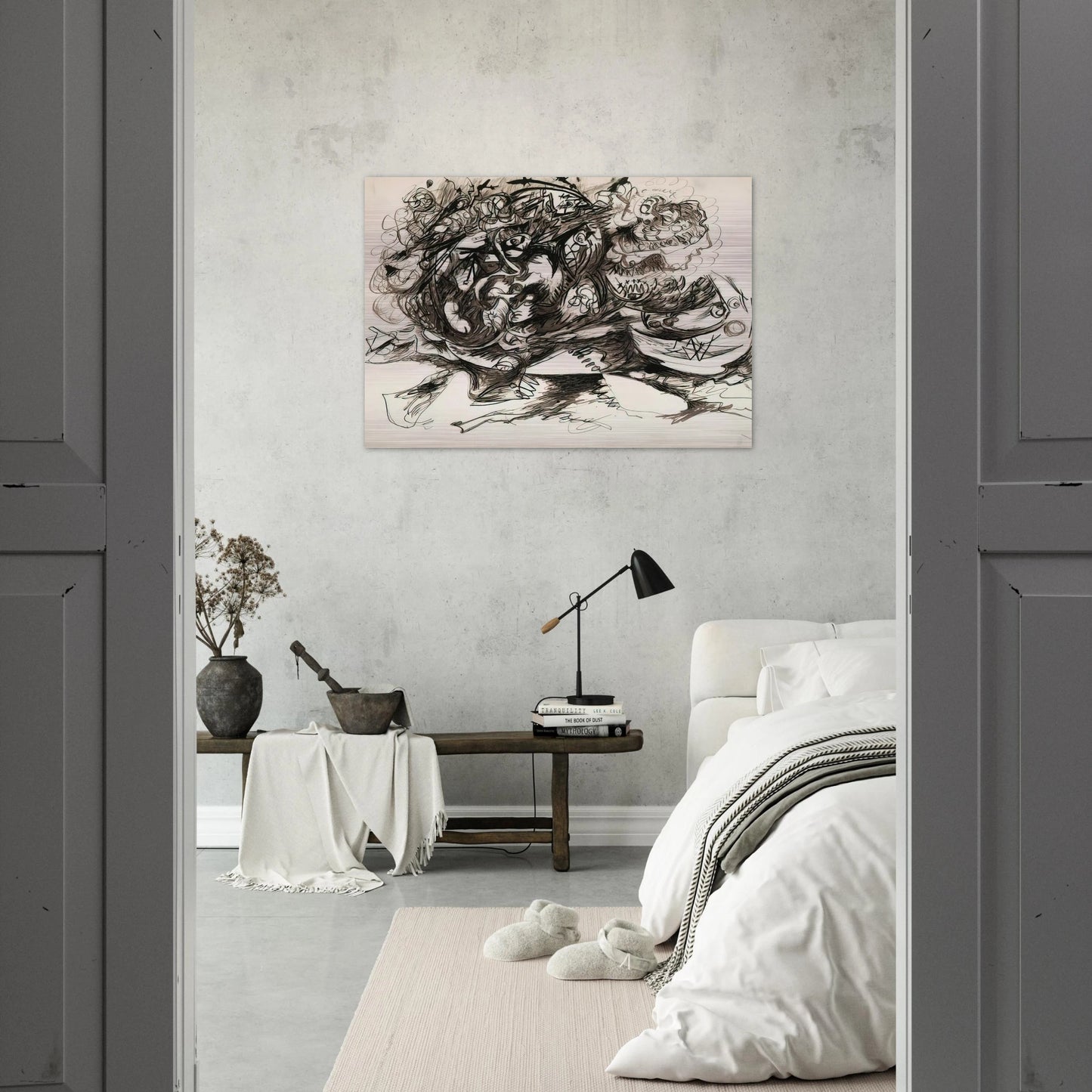 UNTITLED O CONNOR THAW 771 - Jackson Pollock Brushed Aluminum Print - 70x100 cm / 28x40 inches | Jackson Pollock Aluminum Print | Jackson Pollock Prints