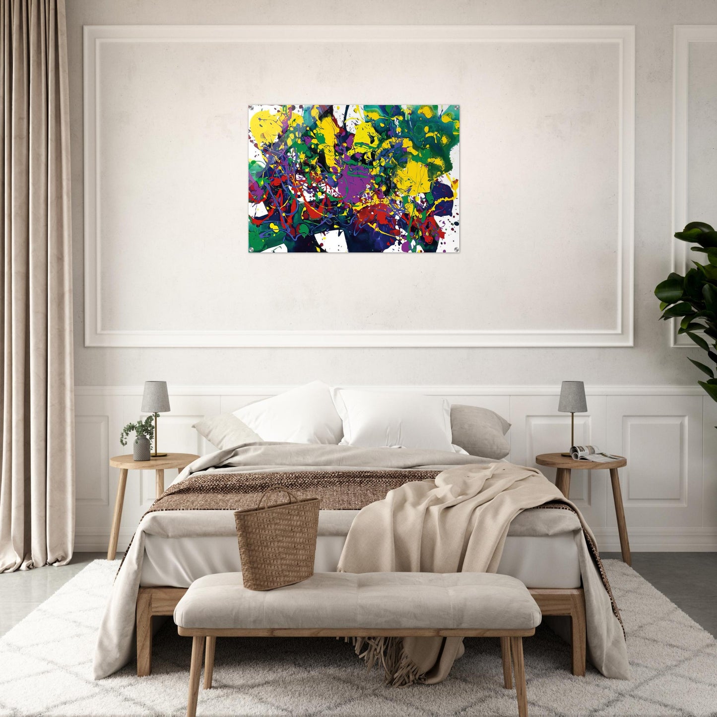Untitled  SFP94-107 SFF1751  - Sam Francis Acrylic Print - 70x100 cm / 28x40″ inches