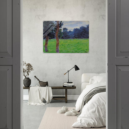 Two Trees in a Meadow - claude monet Acrylic Print - 70x100 cm / 28x40″ inches