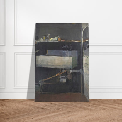 Corner of Studio – Sink - Richard Diebenkorn Brushed Aluminum Print - 70x100 cm / 28x40 inches | Richard Diebenkorn Aluminum Print | Richard Diebenkorn Prints
