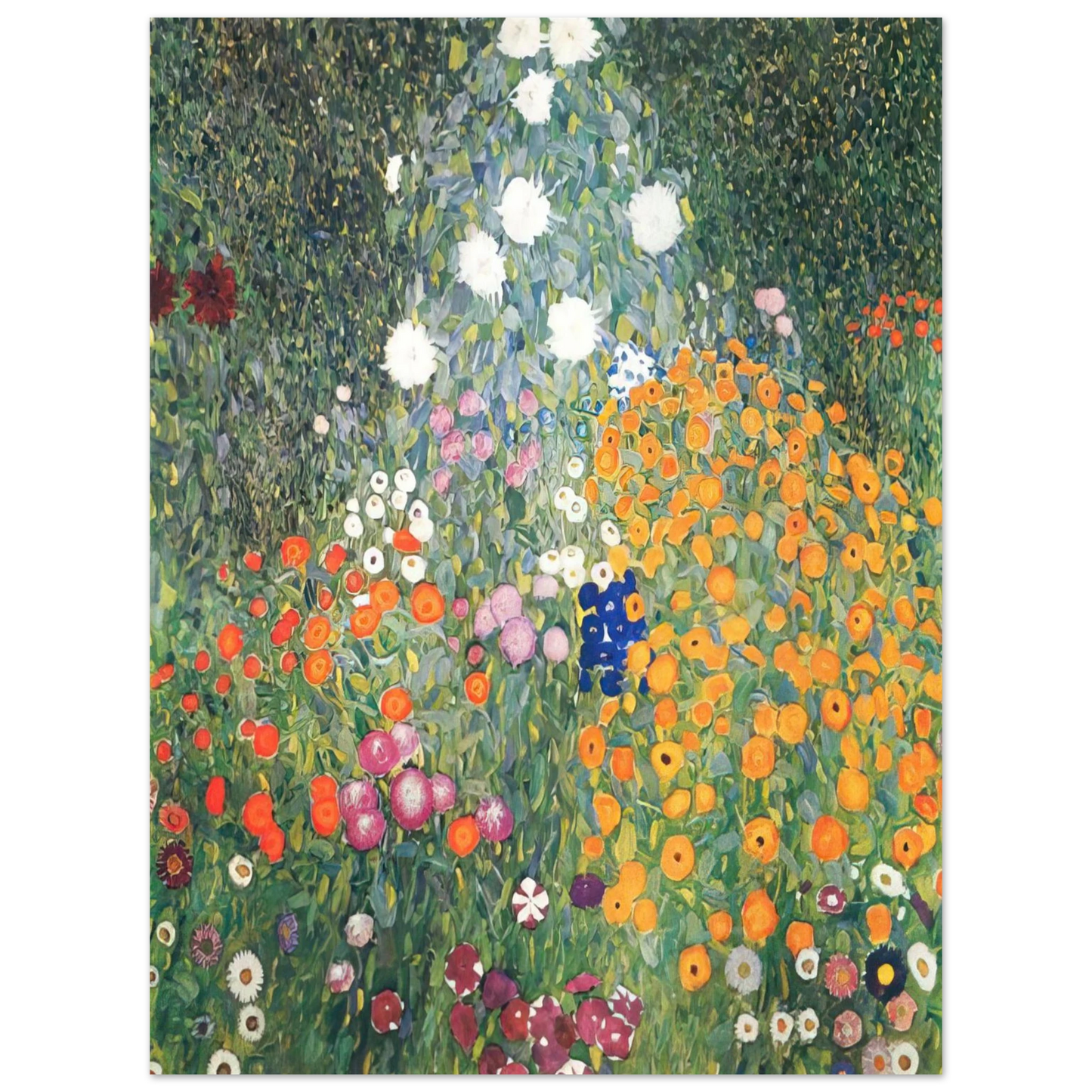 Gustav Klimt - FLOWER GARDEN 1907  75x100 cm / 30x40inches Fine Art Poster