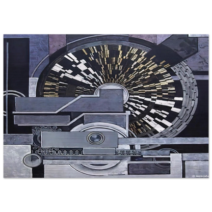 Music - Frantisek Kupka Brushed Aluminum Print - 70x100 cm / 28x40 inches | Frantisek Kupka Aluminum Print | Frantisek Kupka Prints