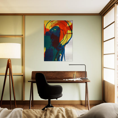 Untitled - Abstract Expressionism - Paul Jenkins Brushed Aluminum Print - 70x100 cm / 28x40 inches | Paul Jenkins Aluminum Print | Paul Jenkins Prints