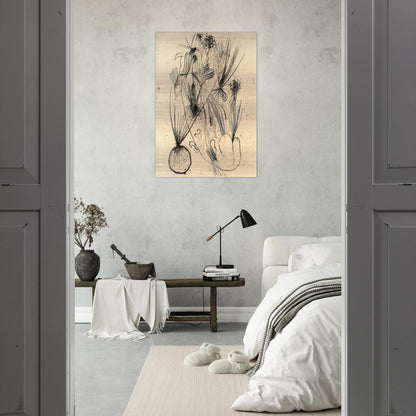 Planta tuberosa - Surrealism - Wols Brushed Aluminum Print - 70x100 cm / 28x40 inches | Wols Aluminum Print | Wols Prints