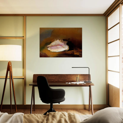 THE SEASHELL 1912 1 - Odilon Redon Brushed Aluminum Print - 70x100 cm / 28x40 inches | Odilon Redon Aluminum Print | Odilon Redon Prints