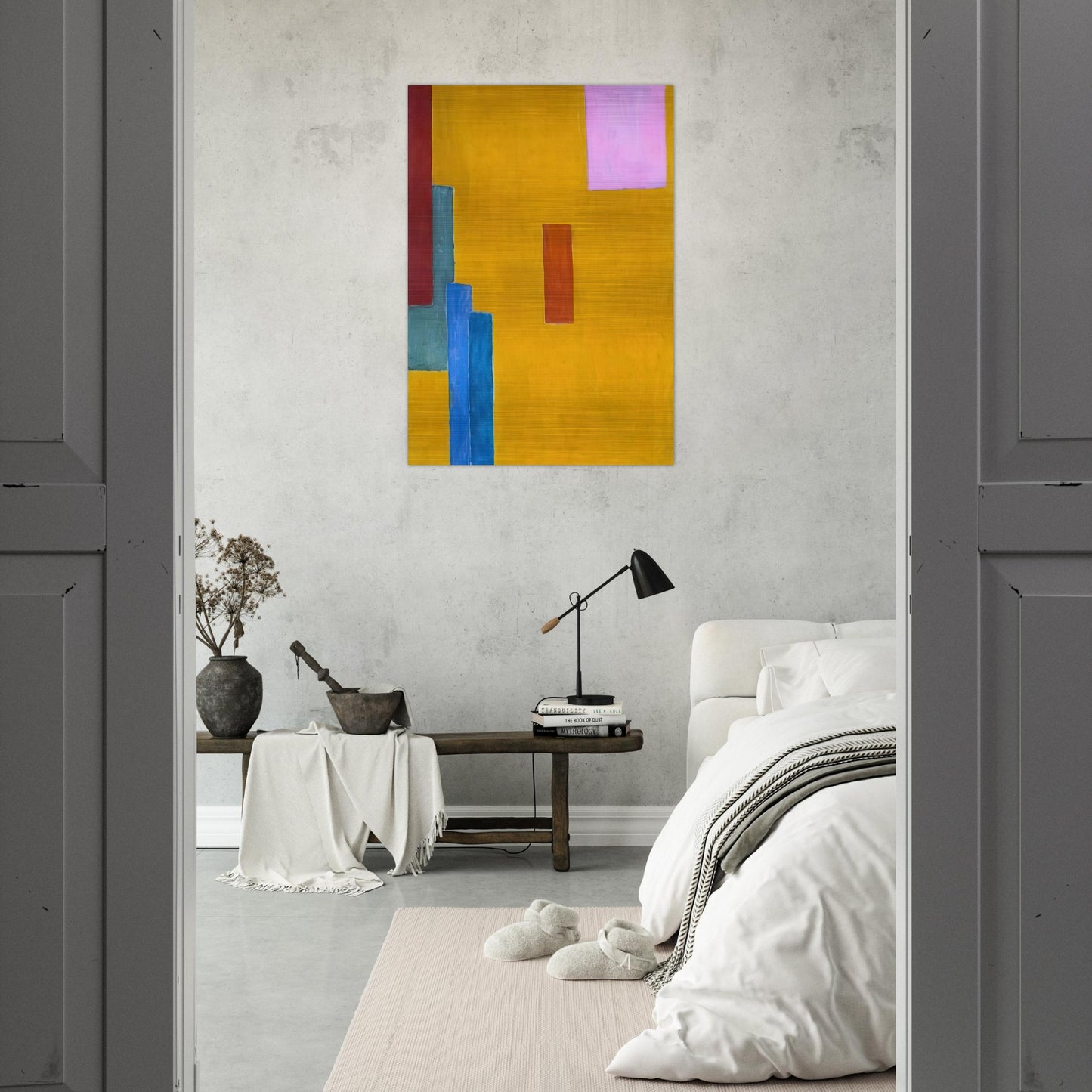ABSTRACT PAINTING 1914 - Vanessa Bell Brushed Aluminum Print - 70x100 cm / 28x40 inches | Vanessa Bell Aluminum Print | Vanessa Bell Prints