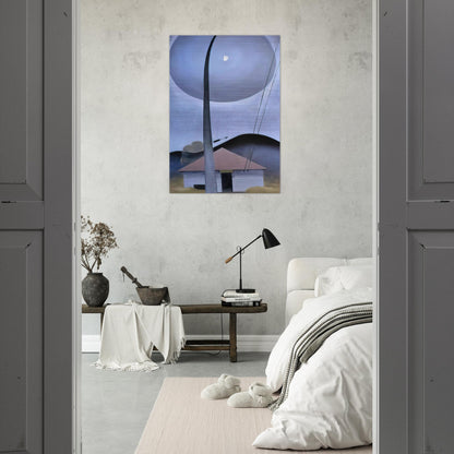 Little House with Flagpole - Georgia O'Keeffe Brushed Aluminum Print - 70x100 cm / 28x40 inches | Georgia O'Keeffe Aluminum Print | Georgia O'Keeffe Prints