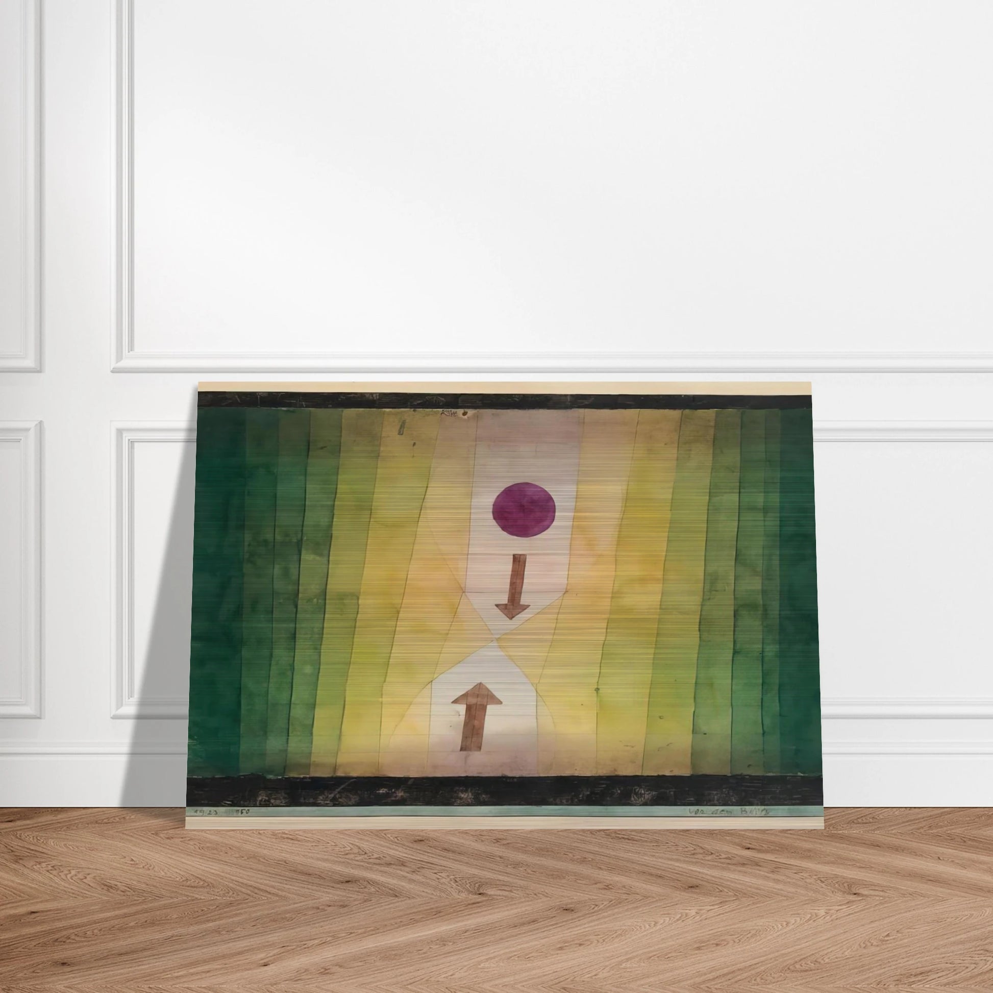 BEFORE THE BLITZ 1923 - Paul Klee Brushed Aluminum Print - 70x100 cm / 28x40 inches | Paul Klee Aluminum Print | Paul Klee Prints