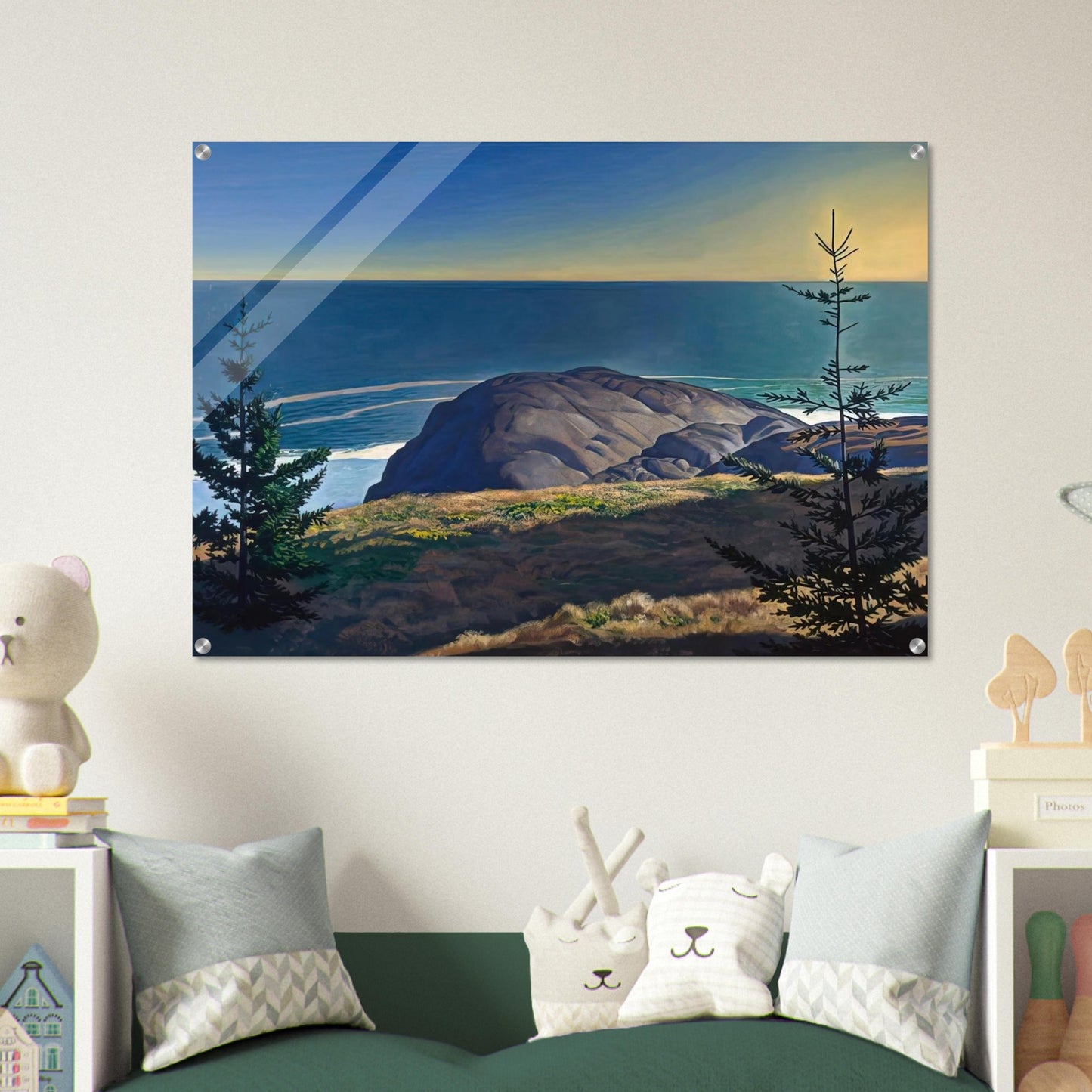 Young Spruces, Maine Coast - Rockwell Kent Acrylic Print - 70x100 cm / 28x40″ inches