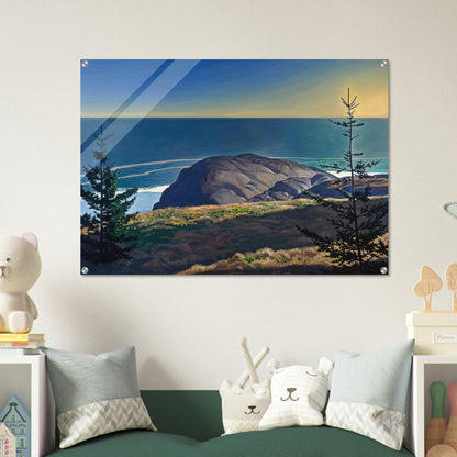 Young Spruces, Maine Coast - Rockwell Kent Acrylic Print - 70x100 cm / 28x40″ inches