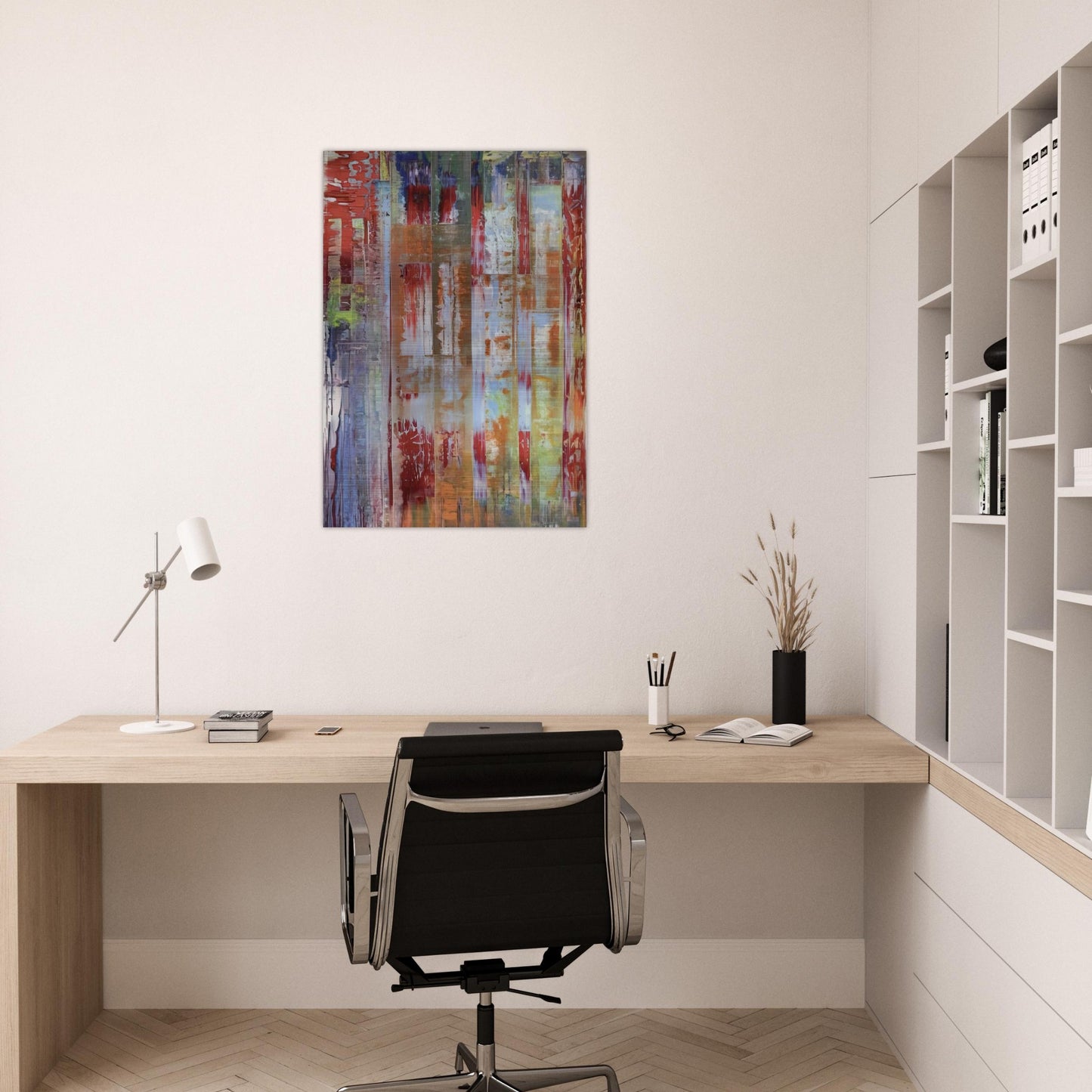 ABSTRACT BILDING - Gerhard Richter Brushed Aluminum Print - 70x100 cm / 28x40 inches | Gerhard Richter Aluminum Print | Gerhard Richter Prints