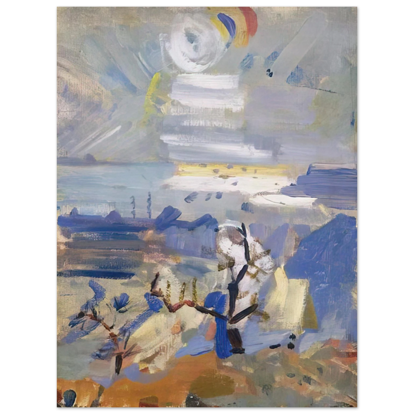 John Marin - Weehawken Sequence, No. 30 - 1916  75x100 cm / 30x40inches Fine Art Poster