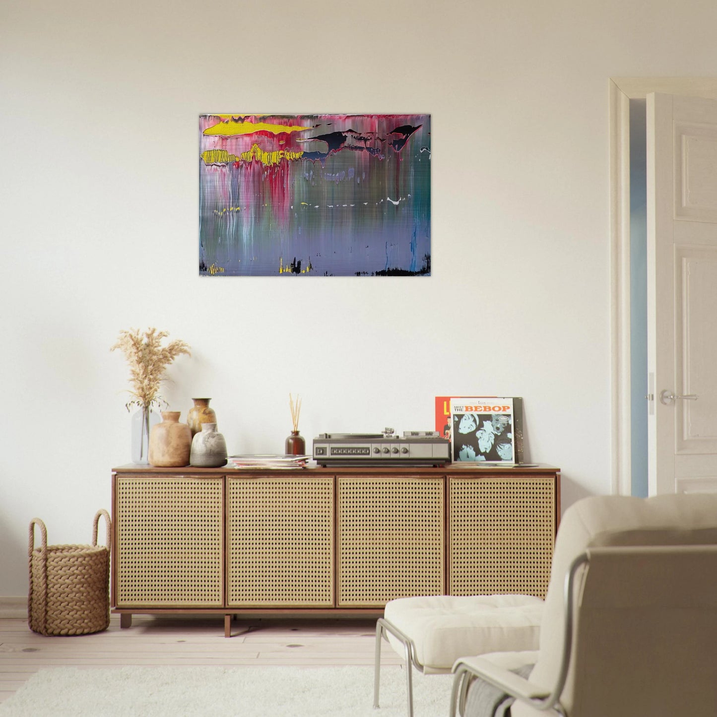 ABSTRACT PICTURE - Gerhard Richter Brushed Aluminum Print - 70x100 cm / 28x40 inches | Gerhard Richter Aluminum Print | Gerhard Richter Prints
