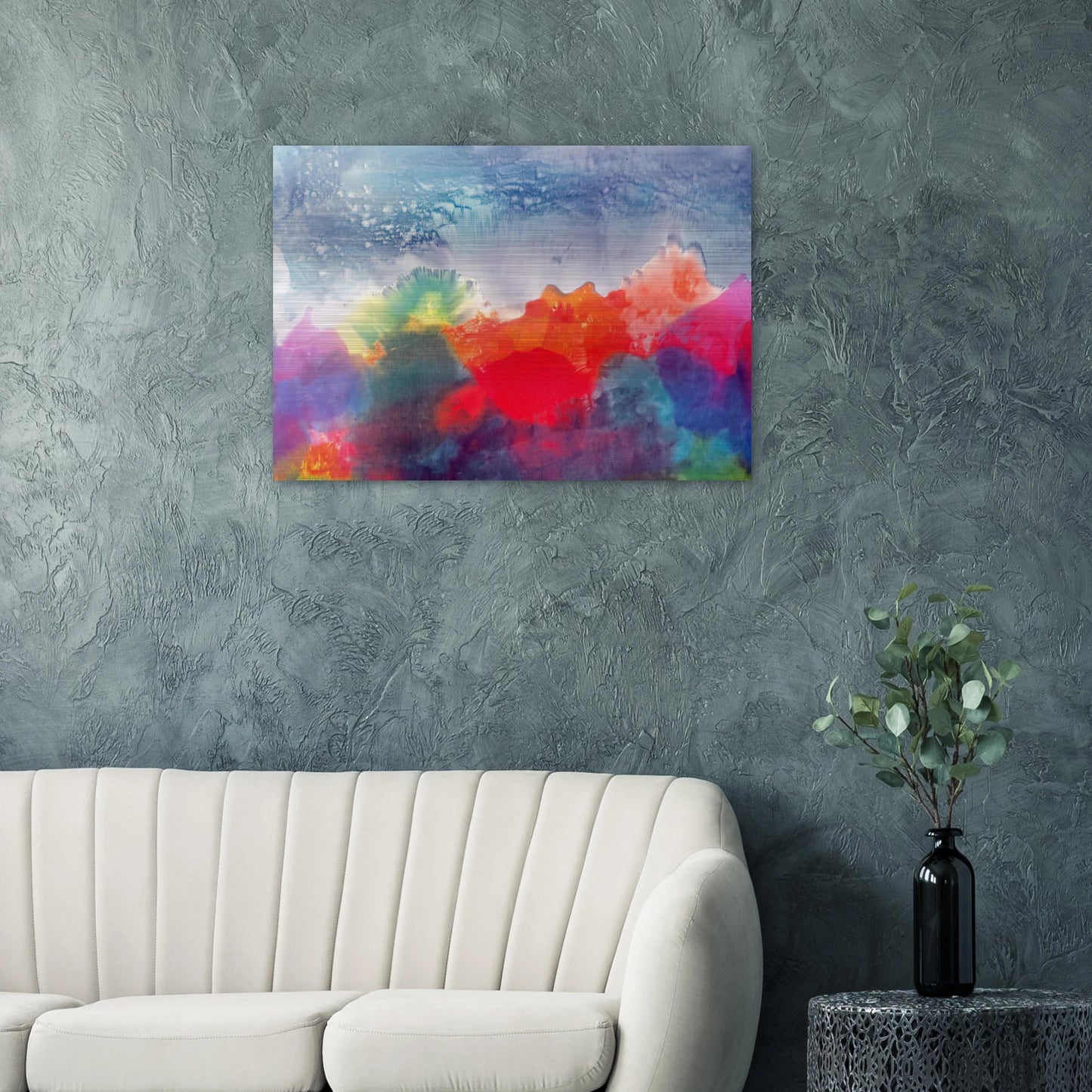 Nightfall - 1994 - Ronnie Landfield Brushed Aluminum Print - 70x100 cm / 28x40 inches | Ronnie Landfield Aluminum Print | Ronnie Landfield Prints