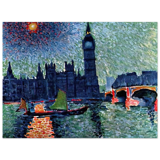 Andre Derain - THE PALACE OF WESTMINSTER 1907  75x100 cm / 30x40inches Fine Art Poster