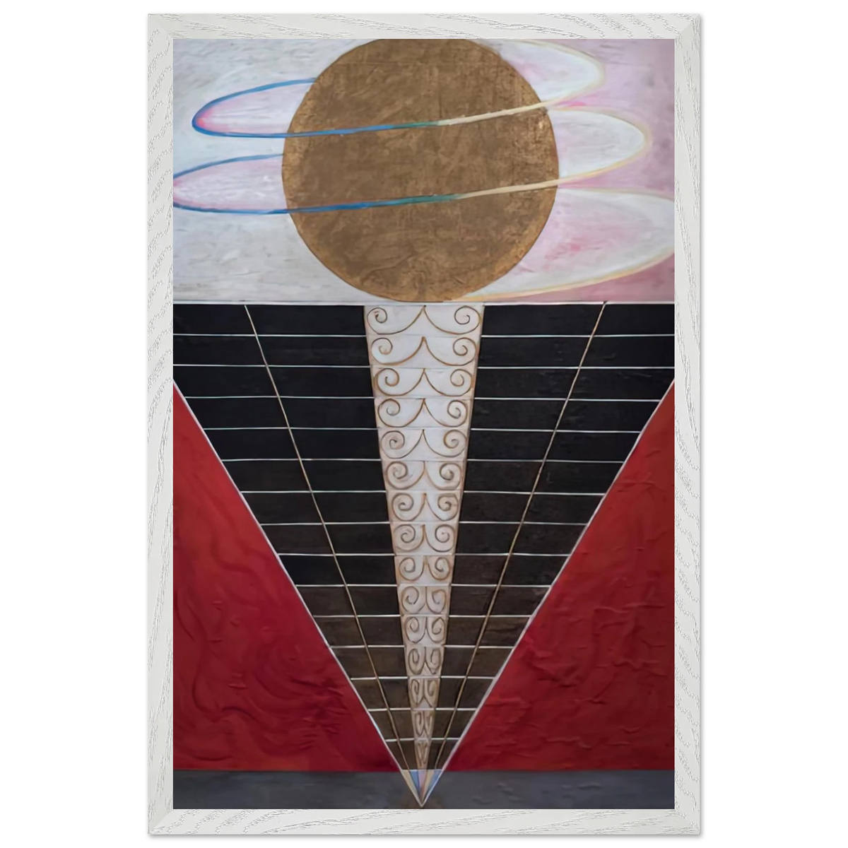 Hilma af Klint - ALTARPIECE NO 2 1915 Wall art - 50x70 cm / 20x28 inches - Premium Wooden Framed Poster With Fine Art Paper-canvas - Black frame