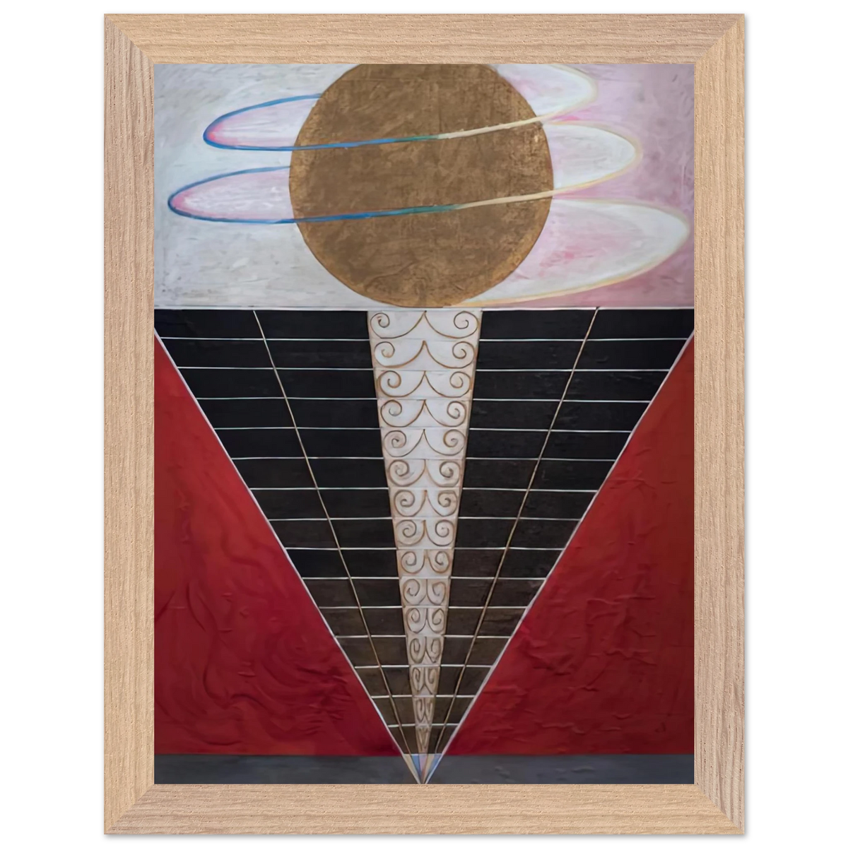 Hilma af Klint - ALTARPIECE NO 2 1915 Wall art - 30x40 cm / 12x16 inches - Premium Wooden Framed Poster With Fine Art Paper-canvas - Wood frame