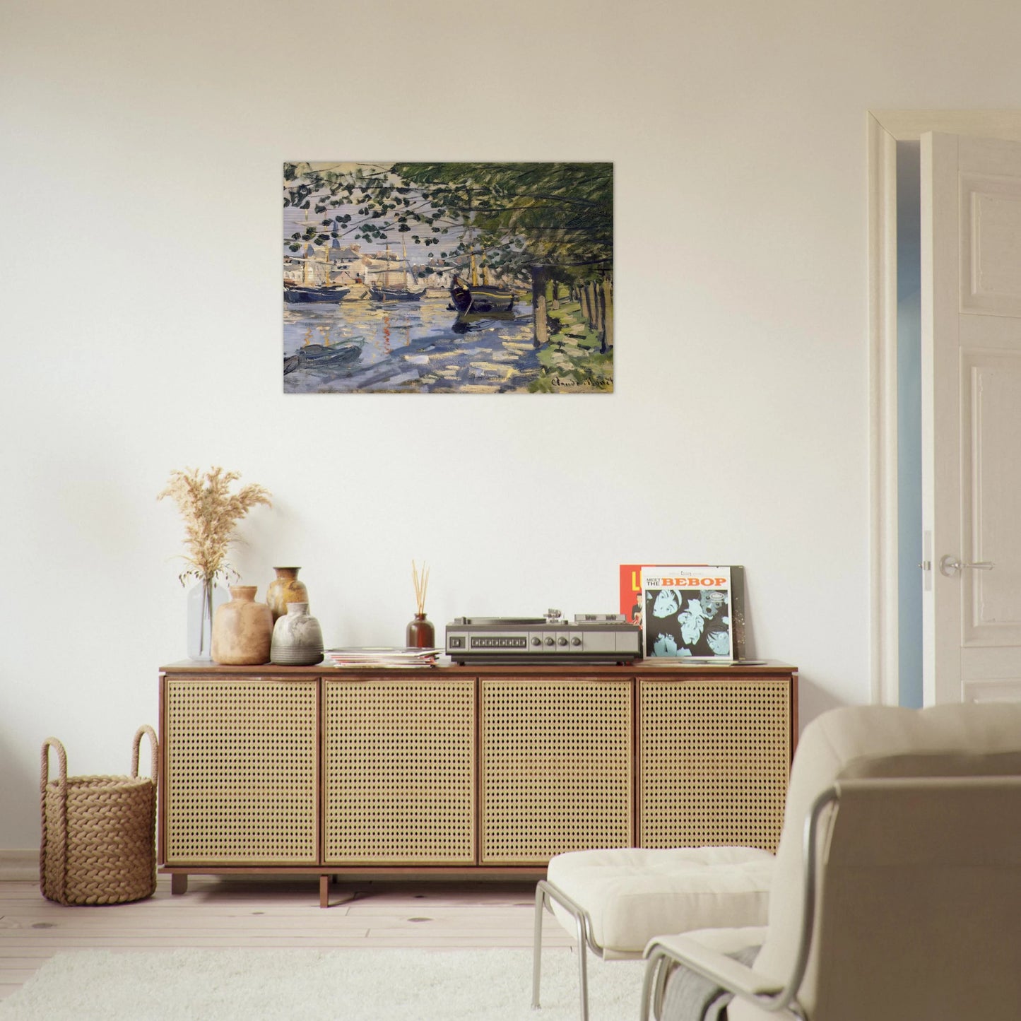 Seine at Rouen - claude monet Brushed Aluminum Print - 70x100 cm / 28x40 inches | claude monet Aluminum Print | claude monet Prints