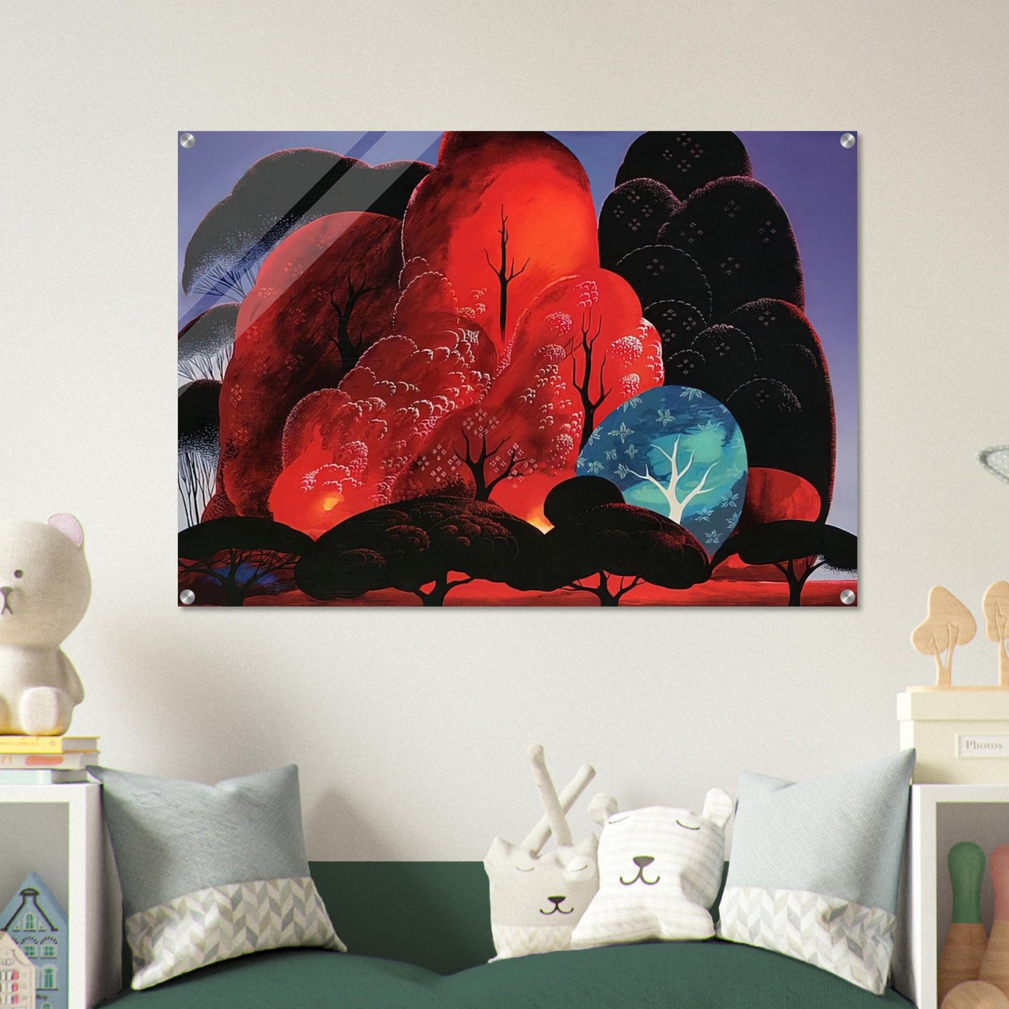 Blazing Glory - Eyvind Earle Acrylic Print - 70x100 cm / 28x40″ inches