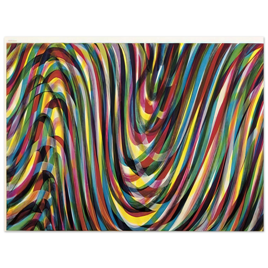 Sol LeWitt - Horizontal Wavy Lines  75x100 cm / 30x40inches Fine Art Poster