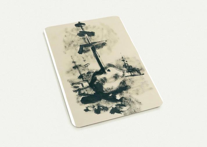 Come un monumento asiatico - 1936 By Julius Bissier Pack of 10 Post Cards | Julius Bissier Post Cards | A6 (10.5 x 14.8 cm) - 4.1 x 5.8 inches