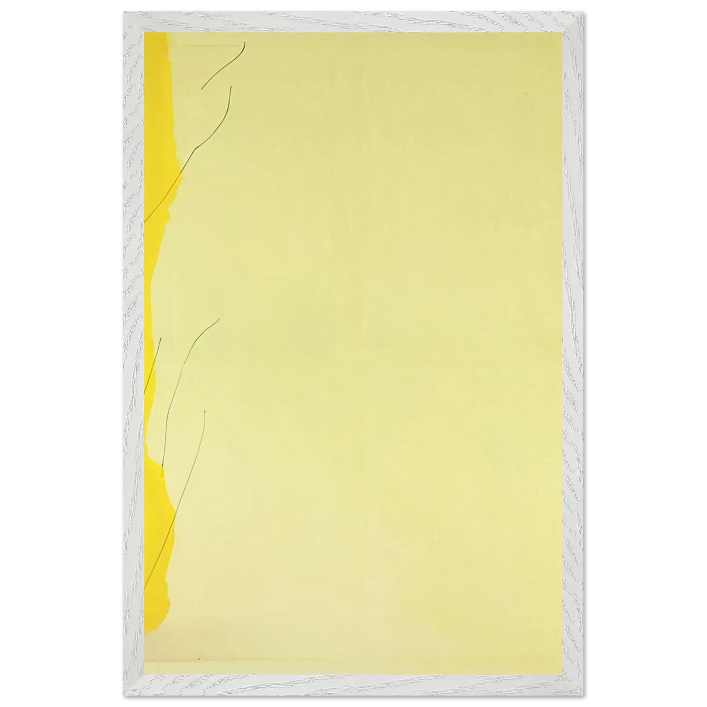 Helen Frankenthaler - Distillation - 1973 Wall art - 20x25 cm / 8x10 Inches - Premium Wooden Framed Poster With Fine Art Paper - White frame