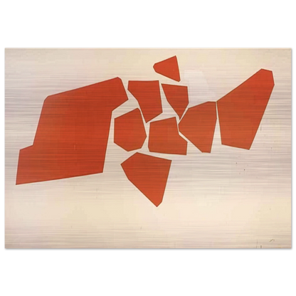Large Fragemented Shapes - 1968 - Robert Goodnough Brushed Aluminum Print - 70x100 cm / 28x40 inches | Robert Goodnough Aluminum Print | Robert Goodnough Prints