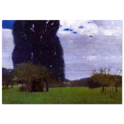 THE TALL POPLAR TREES II - Gustav Klimt Brushed Aluminum Print - 70x100 cm / 28x40 inches | Gustav Klimt Aluminum Print | Gustav Klimt Prints