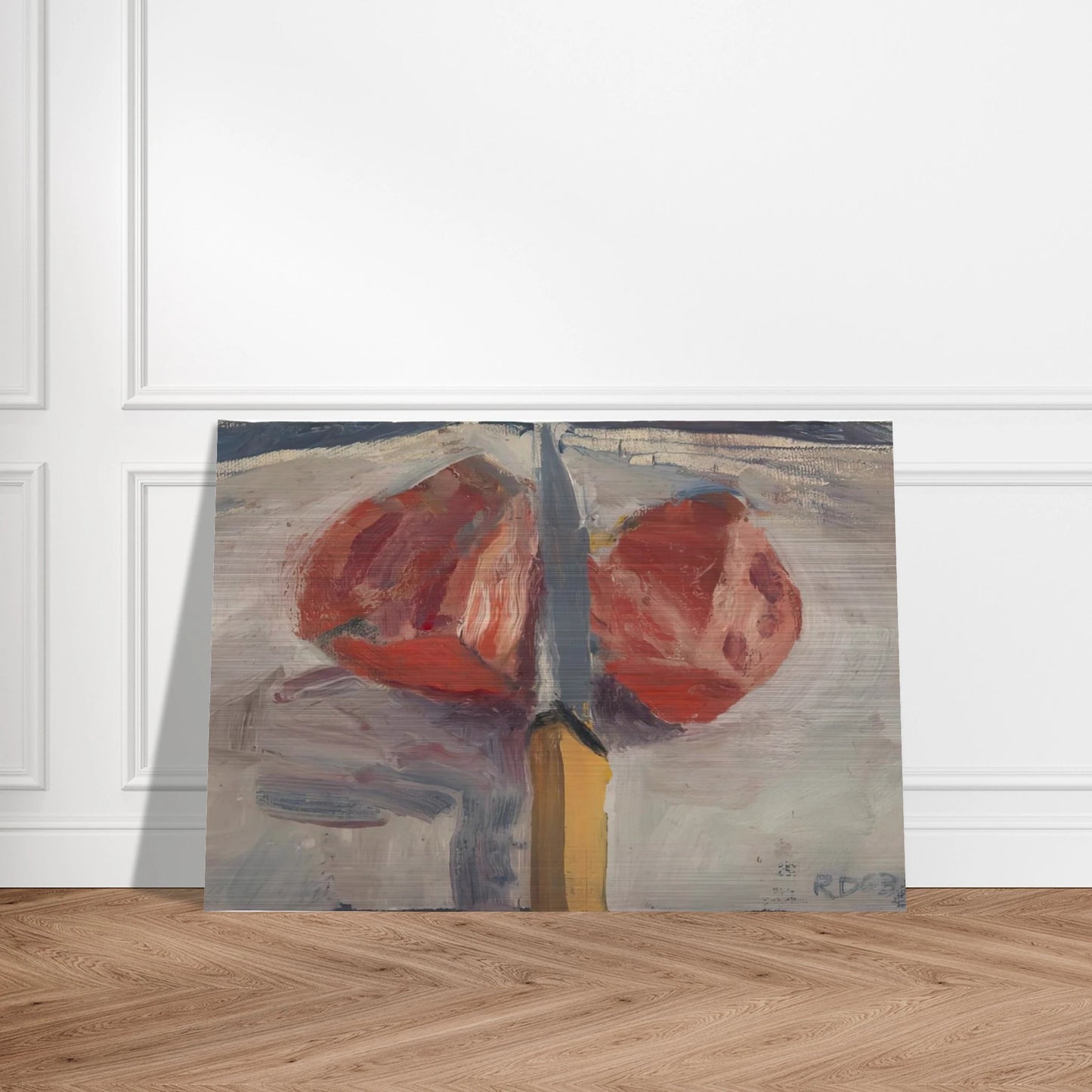 Tomato and Knife - Richard Diebenkorn Brushed Aluminum Print - 70x100 cm / 28x40 inches | Richard Diebenkorn Aluminum Print | Richard Diebenkorn Prints