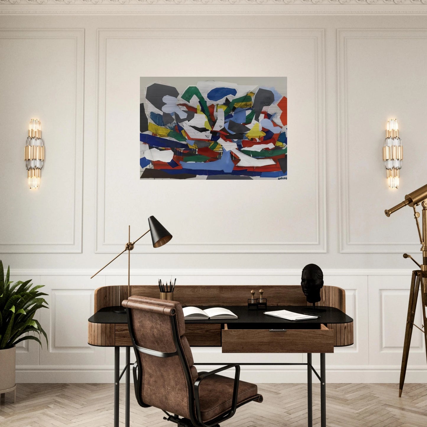 Adventure II - 1963 - Robert Goodnough Brushed Aluminum Print - 70x100 cm / 28x40 inches | Robert Goodnough Aluminum Print | Robert Goodnough Prints