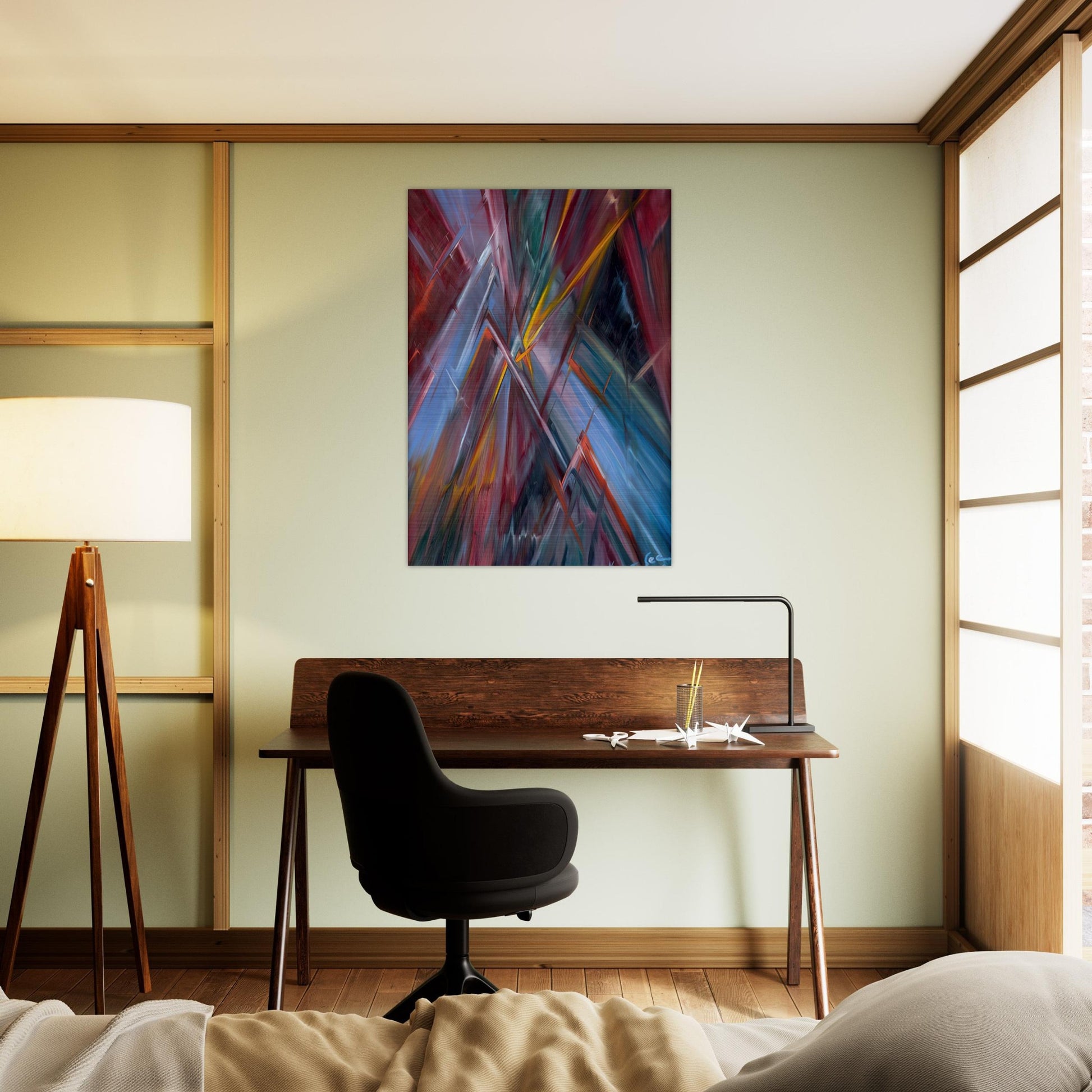 Colorful Flashes - Konrad Zuse Brushed Aluminum Print - 70x100 cm / 28x40 inches | Konrad Zuse Aluminum Print | Konrad Zuse Prints