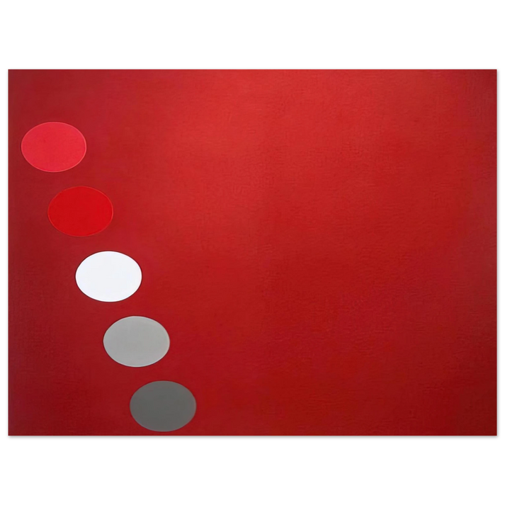 Thomas Downing - Phased Red - 1965  75x100 cm / 30x40inches Fine Art Poster