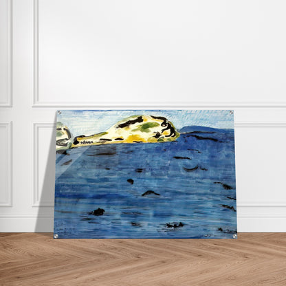 Blue Bay and Dunes - 1961 - Milton Avery Acrylic Print - 70x100 cm / 28x40″ inches