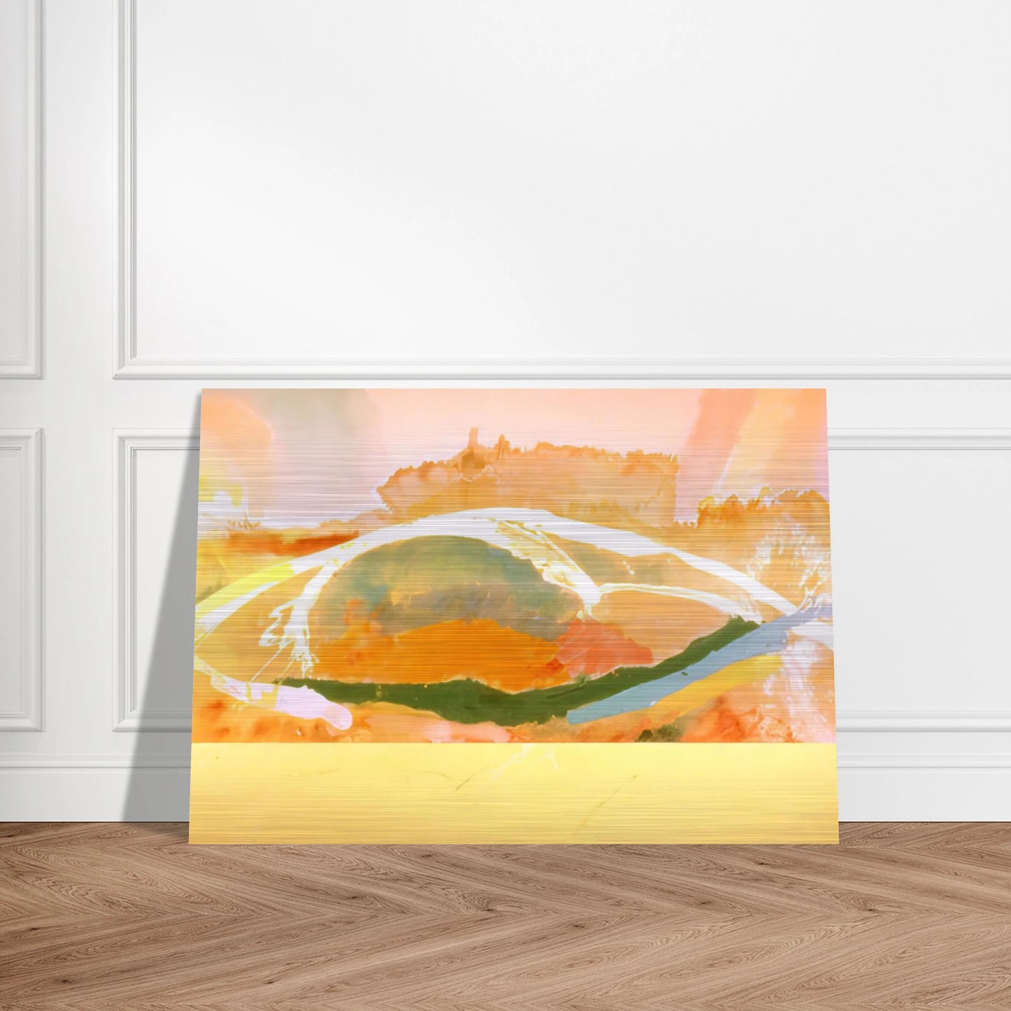Sunday Afternoon - 1969 - Ronnie Landfield Brushed Aluminum Print - 70x100 cm / 28x40 inches | Ronnie Landfield Aluminum Print | Ronnie Landfield Prints