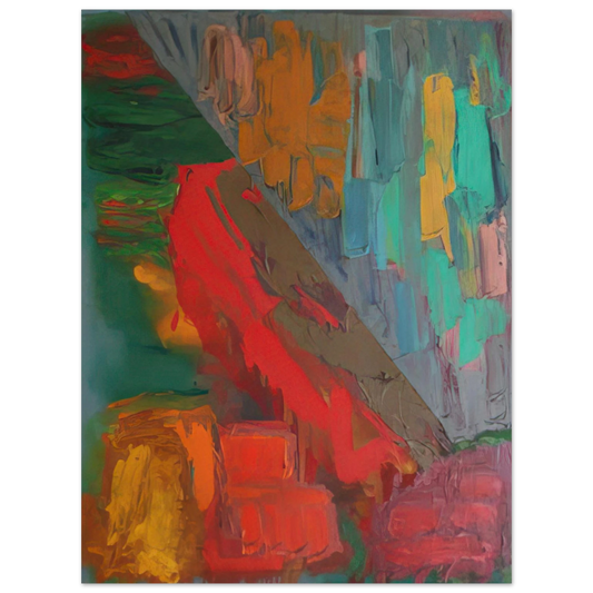 John Hoyland - Landslide - 1978  75x100 cm / 30x40inches Fine Art Poster
