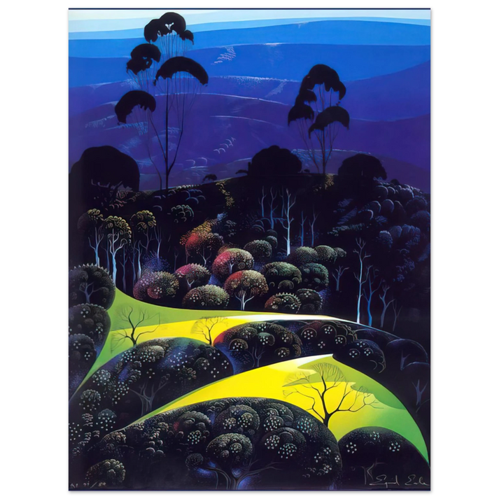 Eyvind Earle - Inland from the Sea  75x100 cm / 30x40inches Fine Art Poster