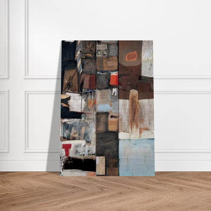 SUMMERSTORM 1959 - Robert Rauschenberg Brushed Aluminum Print - 70x100 cm / 28x40 inches | Robert Rauschenberg Aluminum Print | Robert Rauschenberg Prints