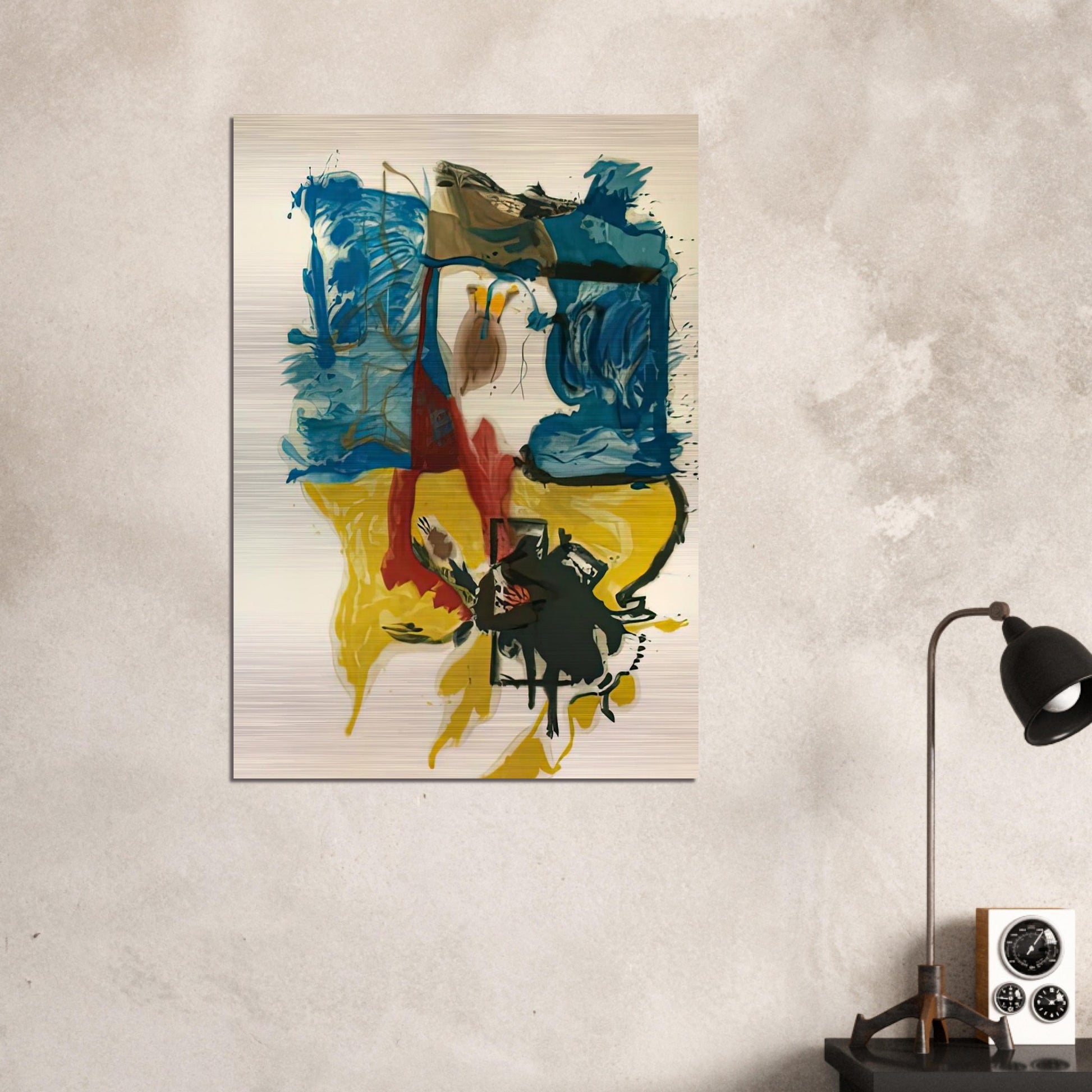 Beach Scene, 1961- - Helen Frankenthaler Brushed Aluminum Print - 70x100 cm / 28x40 inches | Helen Frankenthaler Aluminum Print | Helen Frankenthaler Prints