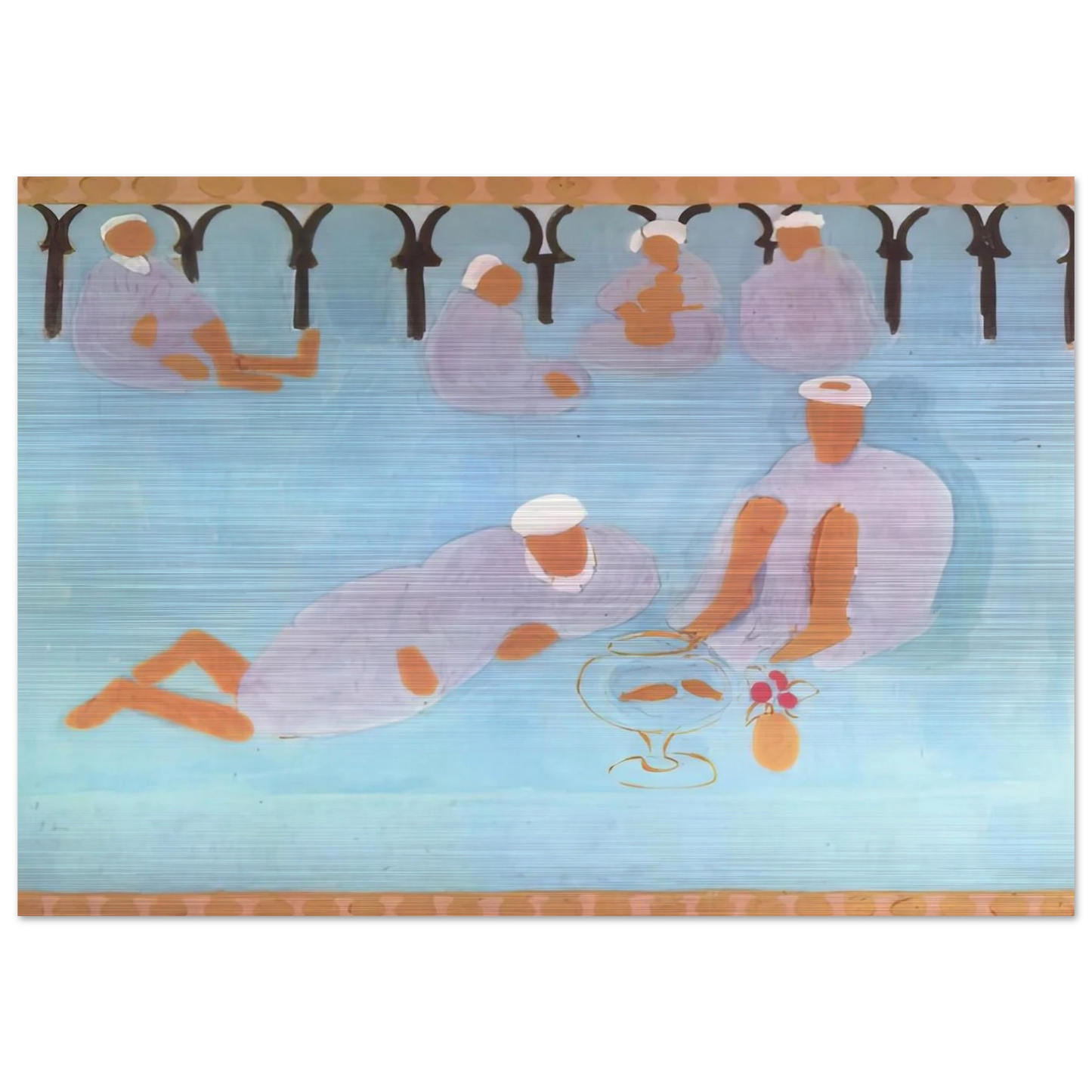 MOROCCAN CAF 1913 - Henri Matisse Brushed Aluminum Print - 70x100 cm / 28x40 inches | Henri Matisse Aluminum Print | Henri Matisse Prints