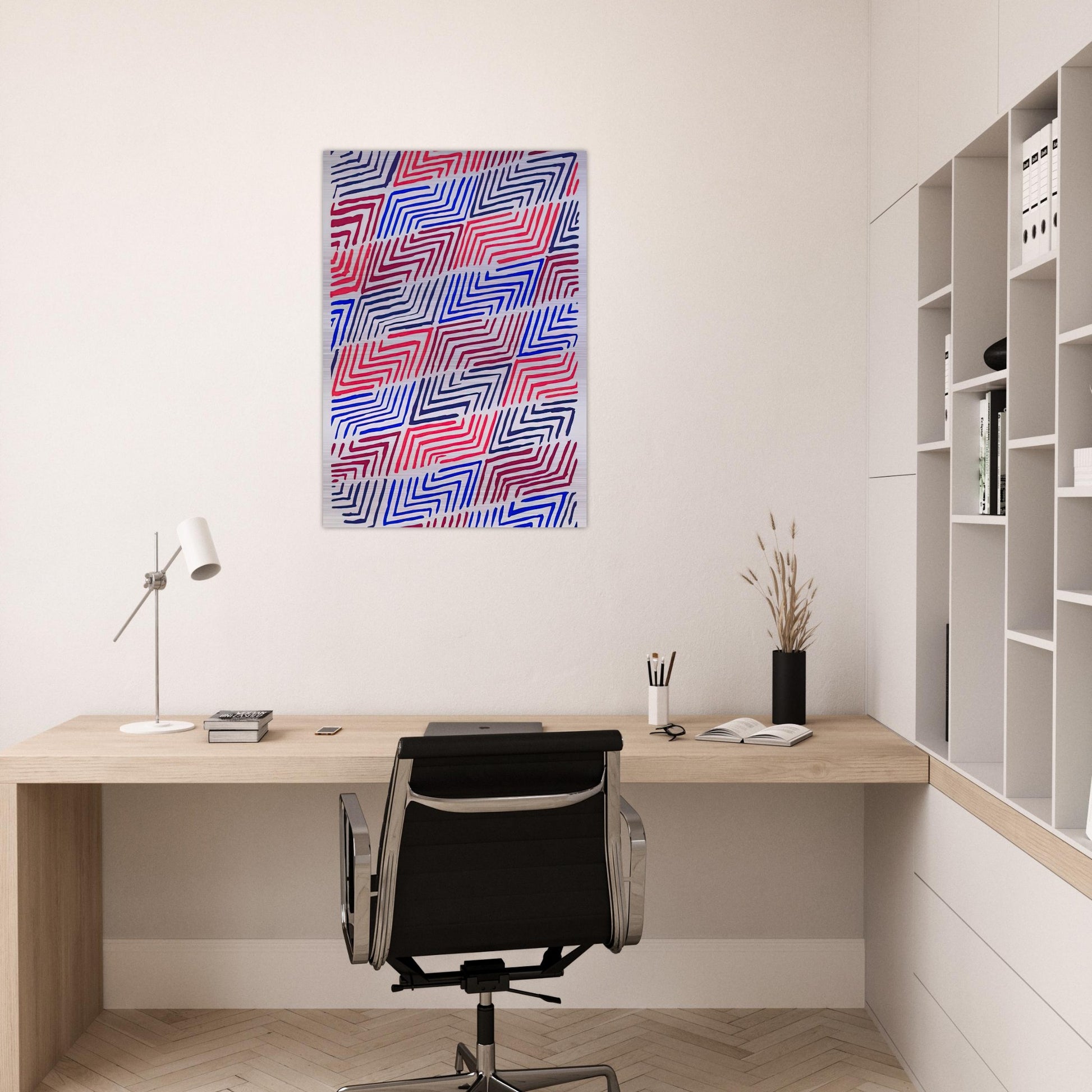 COMPOSITION 30 - Sonia Delaunay Brushed Aluminum Print - 70x100 cm / 28x40 inches | Sonia Delaunay Aluminum Print | Sonia Delaunay Prints