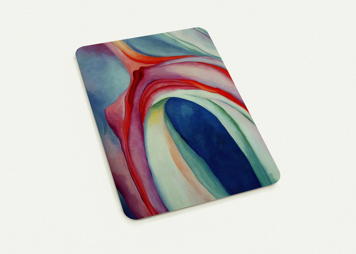 Music Pink and Blue II By Georgia O'Keeffe Pack of 10 Post Cards | Georgia O'Keeffe Post Cards | A6 (10.5 x 14.8 cm) - 4.1 x 5.8 inches